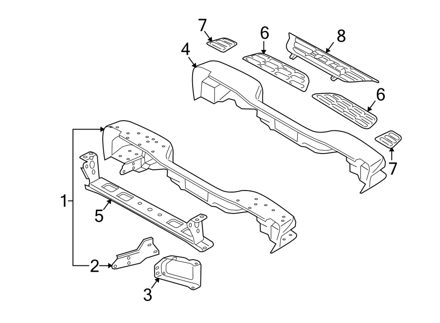 12335686 - Chevrolet Bumper Step Pad. 2003-06 AVALANCHE, W/CLADDING