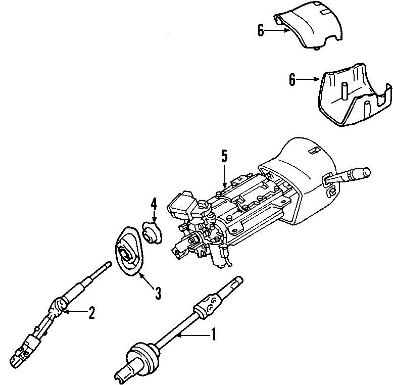 Chevrolet Avalanche Steering Shaft Universal Joint (Lower) - 25979051